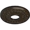 Ekena Millwork Nadia Ceiling Medallion (Canopies up to 4 7/8"), 12 1/8"OD x 3 5/8"ID x 7/8"P, Stone Hearth Crackle CM12NASHC - alternate 6